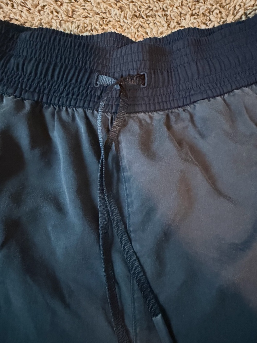 ⚡️Lululemon Navy Elastic Waist Drawstring Shorts - Picture 3 of 5